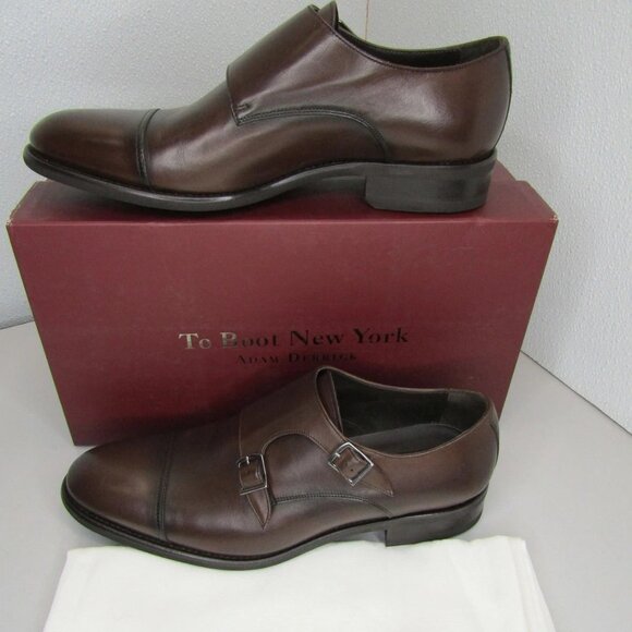 NEW TO BOOT  New York by Adam Derrick Hammill Monk  Dress Shoes – Brown Leather main image 9